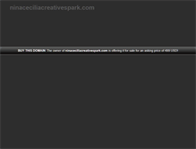 Tablet Screenshot of ninaceciliacreativespark.com